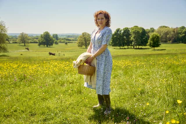 Katherine Parkinson as Lizzie Vereker in Jilly Cooper's Rivals. 