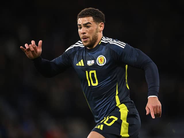 Scotland striker Che Adams has been linked with a move to the English Premier League. Cr. Getty Images.