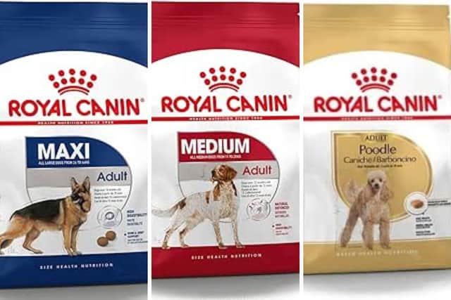 There's a huge range of Royal Canin dry dog foods to choose form depending on the dog in question.