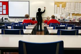 Half-empty classroom