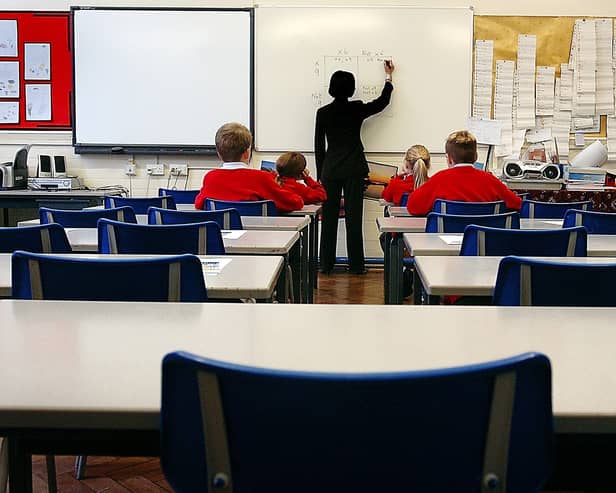 Half-empty classroom