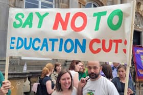 Teacher cuts protest in Glasgow