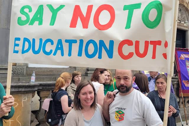 Demonstration against Glasgow education cuts