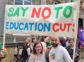 Protest over Glasgow education cuts