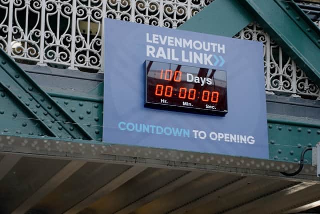 The Levenmouth line countdown clock at Edinburgh Waverley - but the station itself could attract new visitors if behind-the-scenes tours are launched. (Photo by Network Rail Scotland)