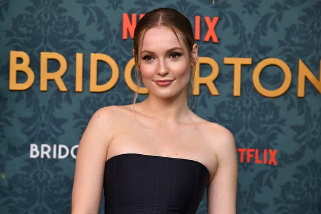 English actress Hannah Dodd plays Francesca Bridgerton in the third series of Netflix's hit show. 