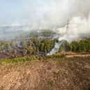 Flames ripped through 11 square kilometres of land, according to the Scottish Fire and Rescue Service 