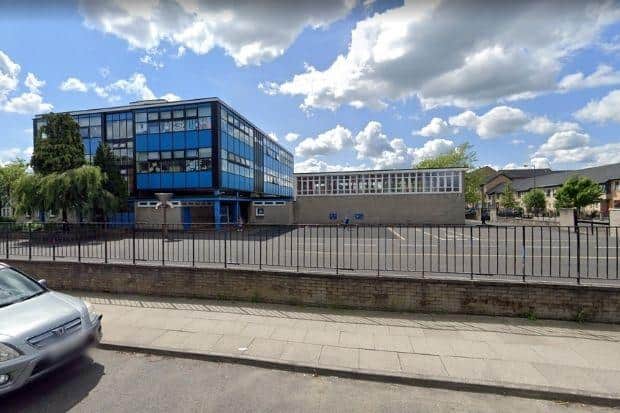 The incident happened outside Blackfriars Primary School in Glasgow.