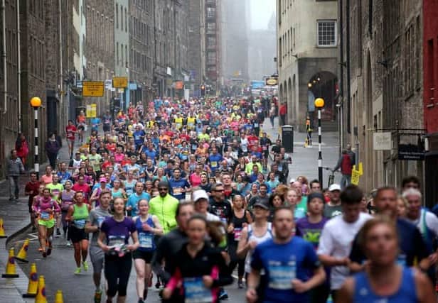 The Edinburgh Marathon is the largest event of its type in Scotland.