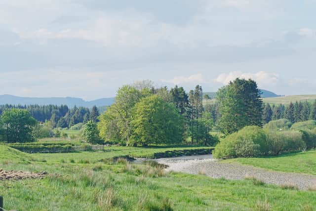 About a mile downstream from Kagyu Samye Ling in Dumfries and Galloway