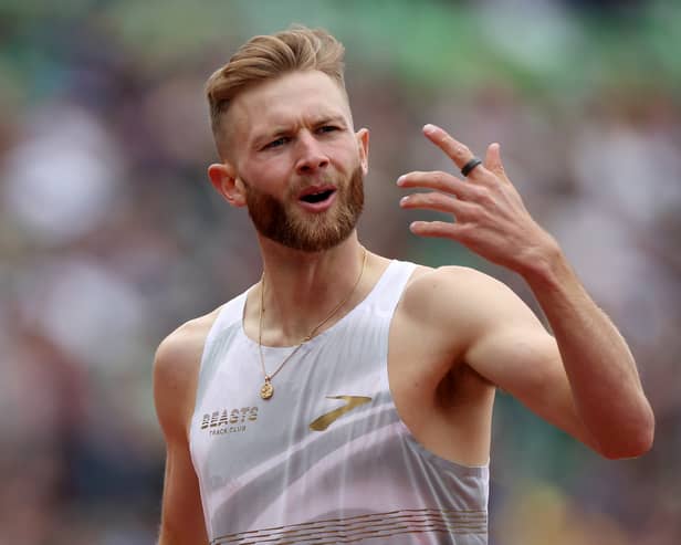Edinburgh runner Josh Kerr celebrates after winning the Bowerman Mile during the Wanda Diamond League Prefontaine Classic at Hayward Field in Eugene, Oregon. Picture: Steph Chambers/Getty Images