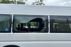 Damage caused to minibus at St Francis Primary