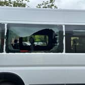 Damage caused to minibus at St Francis Primary