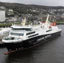 The Glen Sannox returns to the Ferguson Marine shipyard after sea trials. Picture: John Devlin