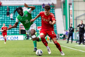 Aberdeen and Hibs both begin their 2024/2025 seasons in the Premier Sports Cup group stages. Cr. SNS Group.