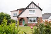 The exterior of the Pink House, which is a colourful renovation in Fife.