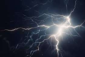 A yellow thunderstorm warning has been issued for parts of eastern Scotland