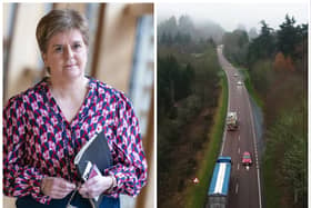 Former first minister Nicola Sturgeon has apologised for not dualling the A9 by 2025. 