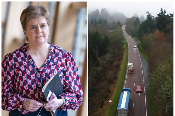 Former first minister Nicola Sturgeon has apologised for not dualling the A9 by 2025. 