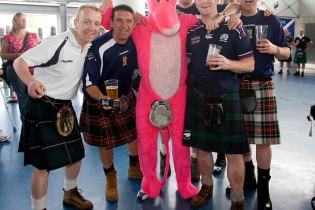 Members of the Tartan Army in Paris in 2007 ahead of Scotland beating France 1-0 in a Euro qualifier. (Photo by Alan Harvey/SNS)
