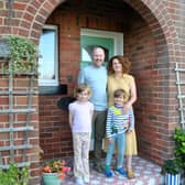 The Pink House, a colourful renovation in Fife, home to Heather, Brian and their two daughters, Rosie and Olive.