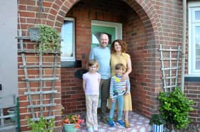 The Pink House, a colourful renovation in Fife, home to Heather, Brian and their two daughters, Rosie and Olive.