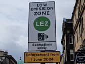 The low emission zone comes into force in Edinburgh on Saturday, June 1