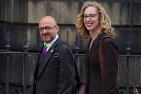 Scottish Green Party co-leaders Patrick Harvie and Lorna Slater arrive at Bute House, back in happier times as the Bute House Agreement was first struck. Picture: PA