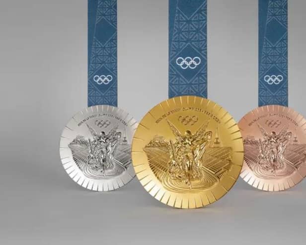 The medals athletes will be competing for in Paris.