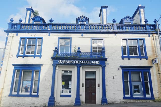 Bank of Scotland in Newton Stewart, which is still in use 