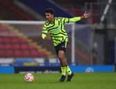 Rangers are looking to make a move for the highly-rated Arsenal defender. Cr. Getty Images.