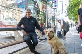 Former City of Edinburgh Council transport convenor Professor David Begg with his dog Buster. (Photo by Lisa Ferguson/The Scotsman)