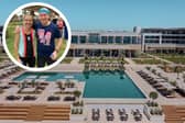 The Anda Barut Collection hotel, and inset Tom and Paula Radcliffe