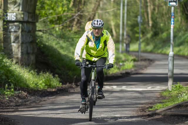 The Roseburn Path is part of an off-road "active travel" network in Edinburgh. (Photo by Lisa Ferguson/The Scotsman)