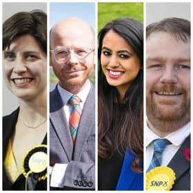 Some of the SNP MPs who face a battle to hold onto their seats (from left to right) Alison Thewliss, Martin Docherty-Hughes, Anum Qaisar, Owen Thompson