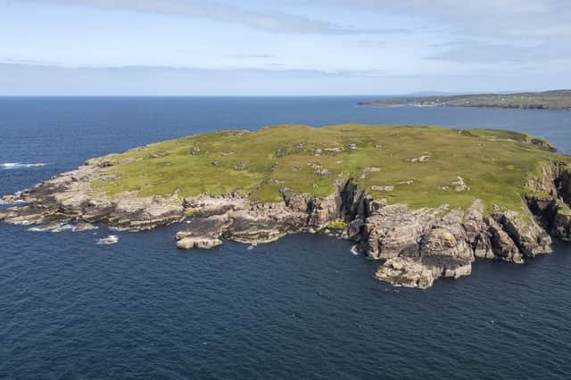 The island of Mullagrach is included in the sale