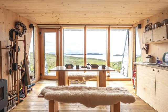 It may be small, but the cabin affords spectacular views