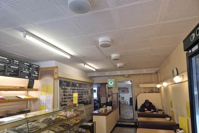A caff in Girvan on the South Ayrshire coast 