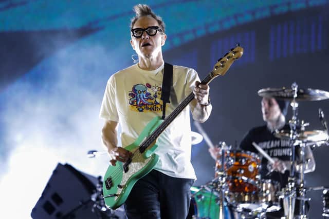 It looks to be a mere cloudy night when Blink-182 headline Bramham Park at Leeds Festival on Saturday.