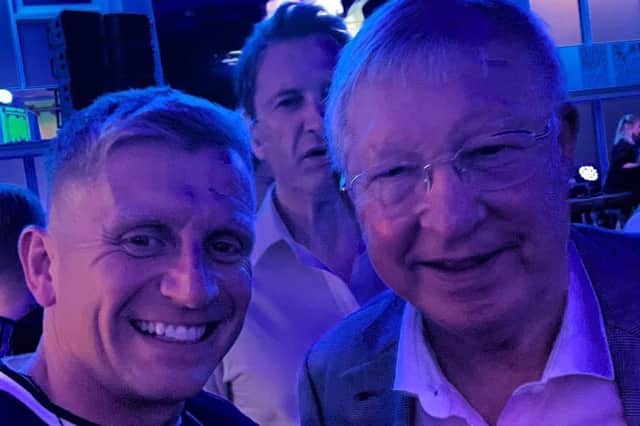 Sir Alex Ferguson was in attendance.