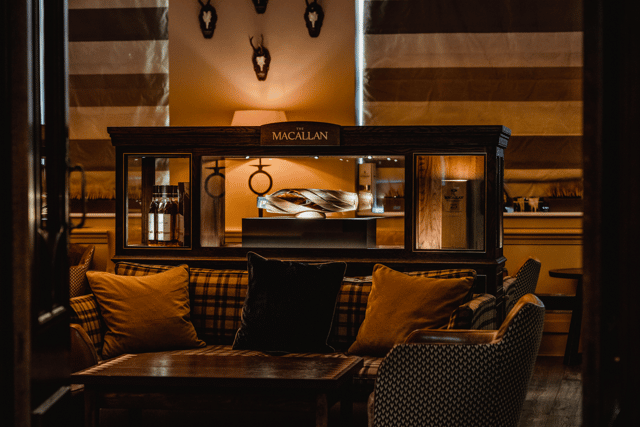 The Macallan Horizon bottle in SCOTCH bar at the Balmoral Hotel