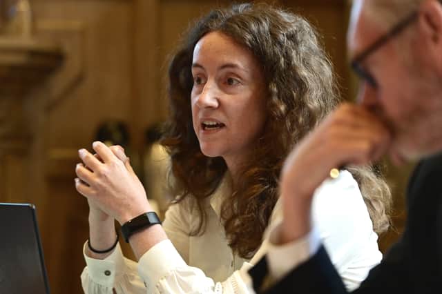 Living Streets Edinburgh volunteer Rachael Revesz called for bolder action such as the low emission zone being made city-wide. (Photo by John Devlin/The Scotsman)