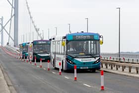 Alexander Dennis autonomous buses running across the Forth Road Bridge between Edinburgh Park and Ferrytoll in Fife are among its diesel vehicles. (Photo by Alexander Dennis)