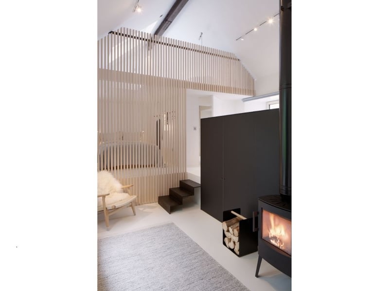 There's a wood-burning stove in the living room to keep things toasty even if the Scottish weather takes a turn for the worse.