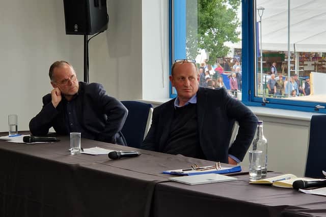 Former MSP and land campaigner Andy Wightman and Christopher Nicholson, chairman, Scottish Tenant Farmers Association