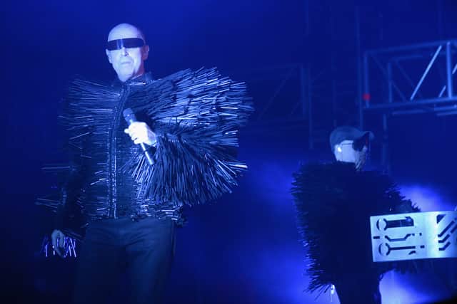 [L-R] Neil Tennant and Chris Lowe of Pet Shop Boys. The iconic pop duo are set to headline the Isle of Wight Festival on Saturday night - will the weather hold out for their latest "Dreamworld" performance in Newport, however? (Credit: Jason Kempin/Getty Images for Coachella) 