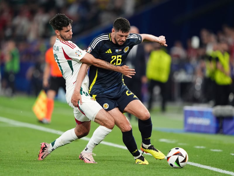 Given the nod of replacing Kieran Tierney on the left side of the back three. Very physical and strong performer in defence until the game became ragged. 6