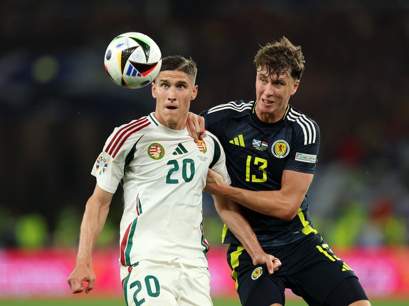 The defender played every minute of every match and got better and better as the tournament progressed. All three opponents targeted the right side of Scotland's defence but Hendry held firm. He was the team's best player against Hungary and leaves the Euros with his reputation enhanced. 7