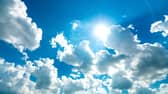 Sunny sky.