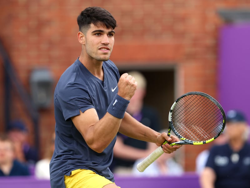 Spanish defending champion Carlos Alcaraz is the 9/5 second favourite. Last year's Wimbledon title is one of three majors he has won and in 2022 he became the youngest man in the Open Era to top the world rankings, at the age of just 19.